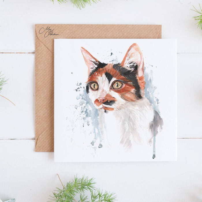 Cat Tabby Greeting Card