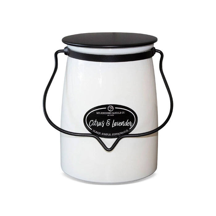 Butter Jar Candle, Large - Citrus & Lavender