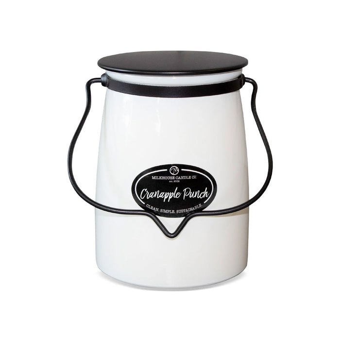 Butter Jar Candle, Large - Cranapple Punch