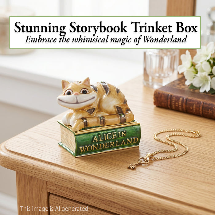 Cheshire Cat - Cloisonné Collectible, Alice in Wonderland