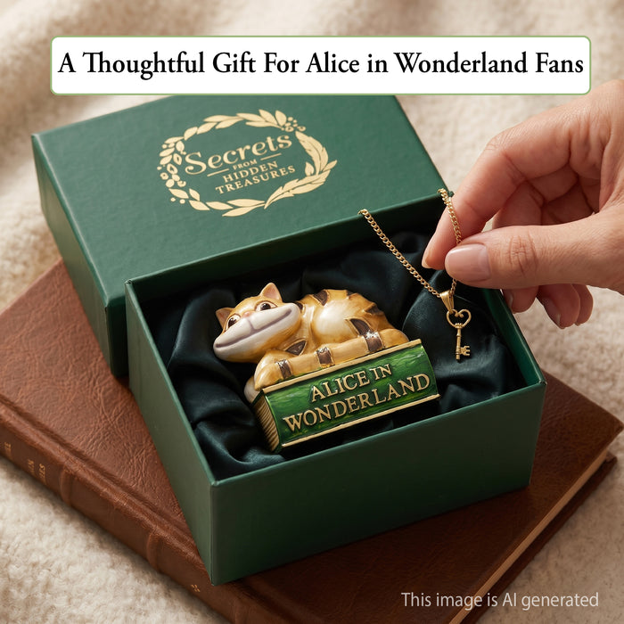 Cheshire Cat - Cloisonné Collectible, Alice in Wonderland