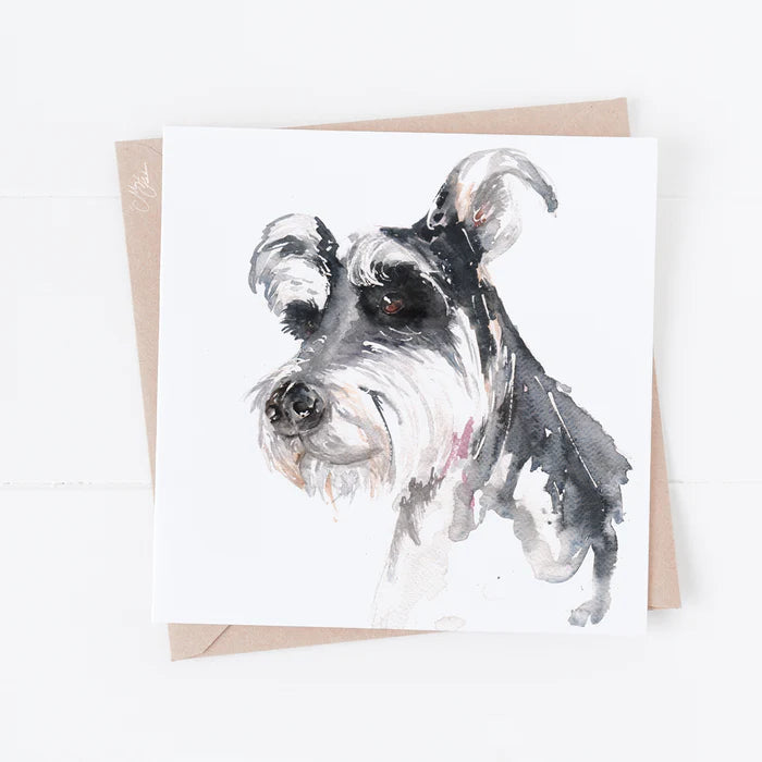 Schnauzer Greeting Card