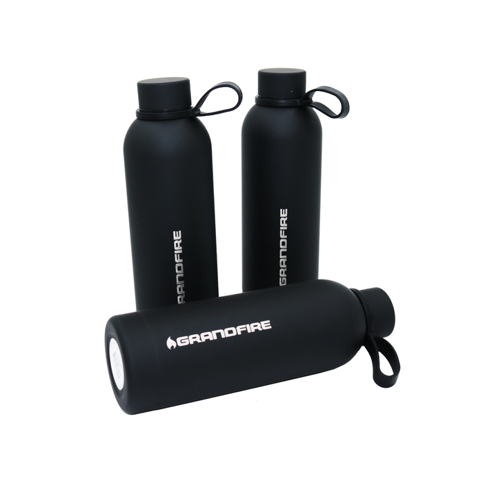 500ml Stainless Steel Insulated Bottle – Matte Black | Grandfire