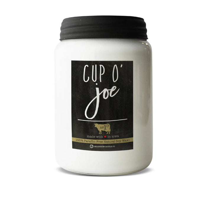 Farmhouse Jar Candle, Large - Cup O'Joe