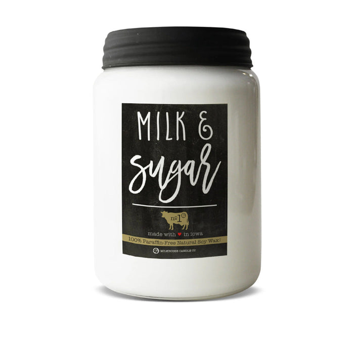 Farmhouse Jar Candle, Large - Milk & Sugar