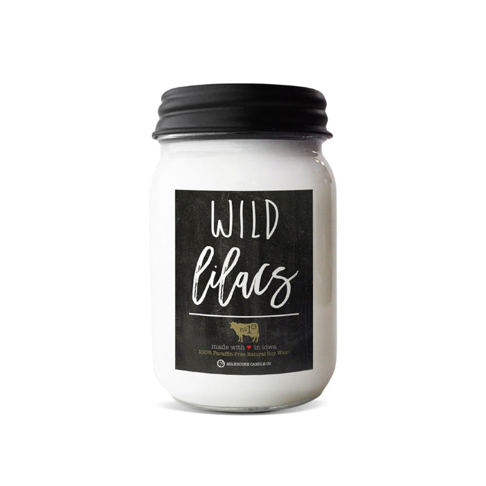 Farmhouse Mason Jar Candle - Wild Lilacs