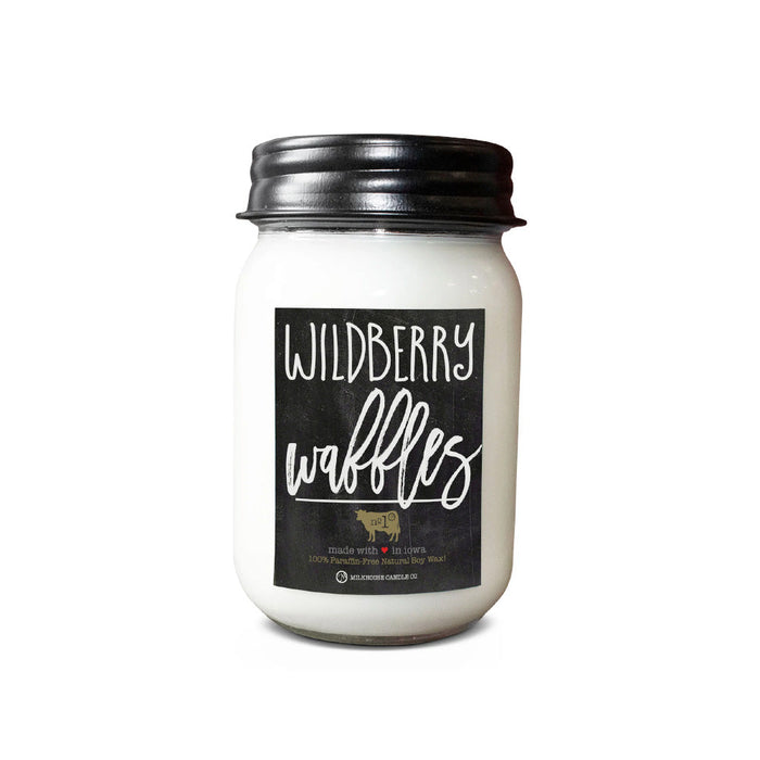 Farmhouse Mason Jar Candle - Wildberry Waffles