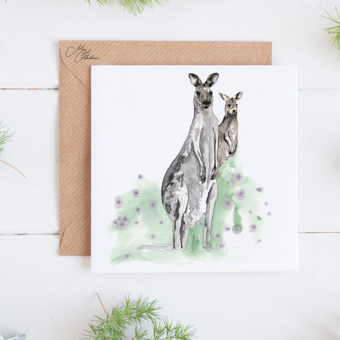 Kangaroo Greeting Card