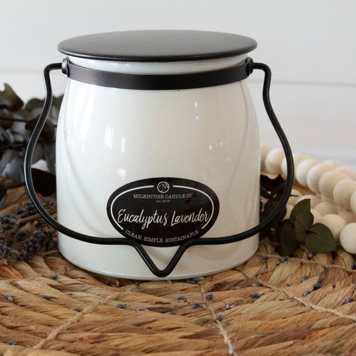 Butter Jar Candle, Small - Eucalyptus Lavender