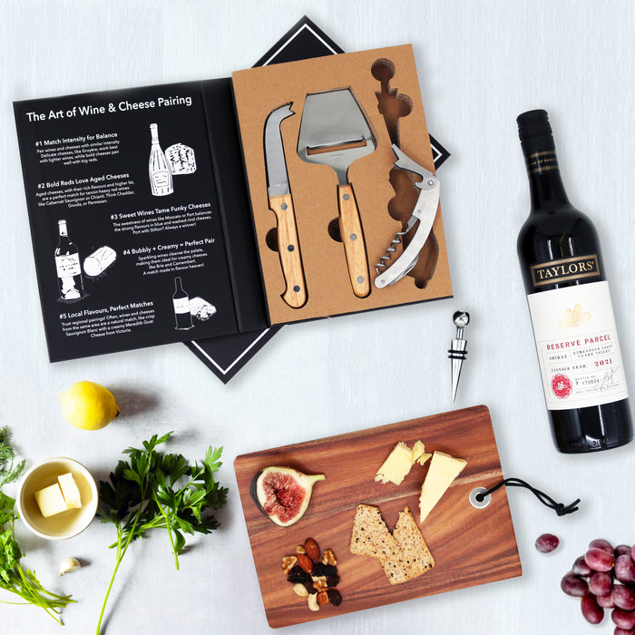 Cheese & Wine 4 Piece Set 