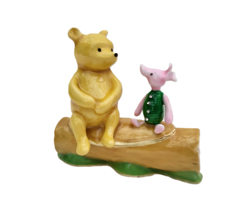 Cloisonné Collectible  - Sitting on a Log