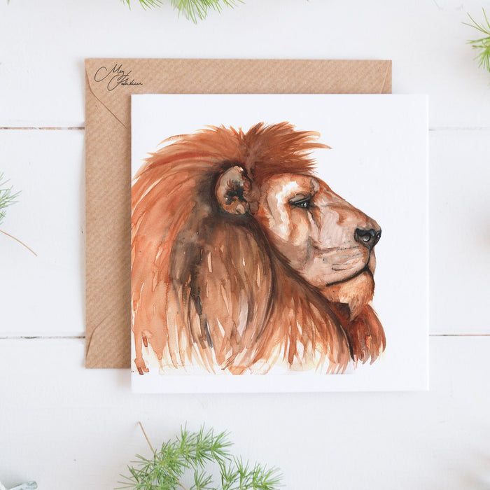 Lion Greeting Card