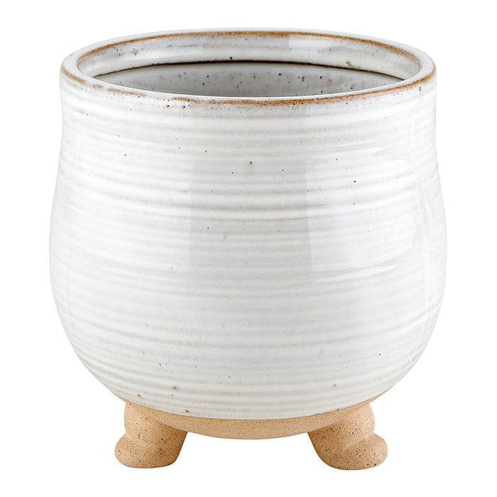 Porcelain Pot With Legs - Size: Large, Large