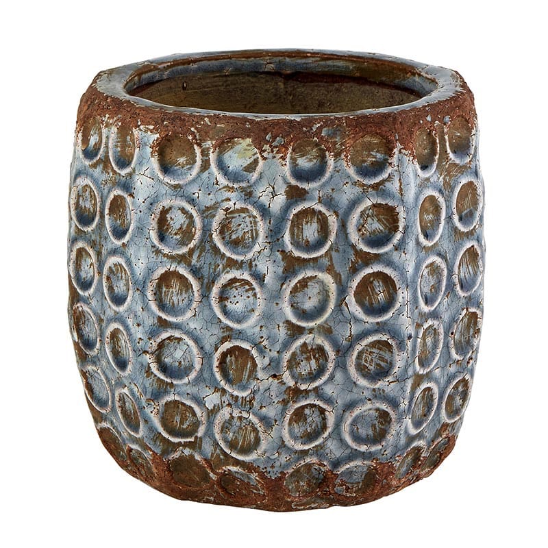 Blue Circles Pot - Size: Large, Large — Artisanau (AU)