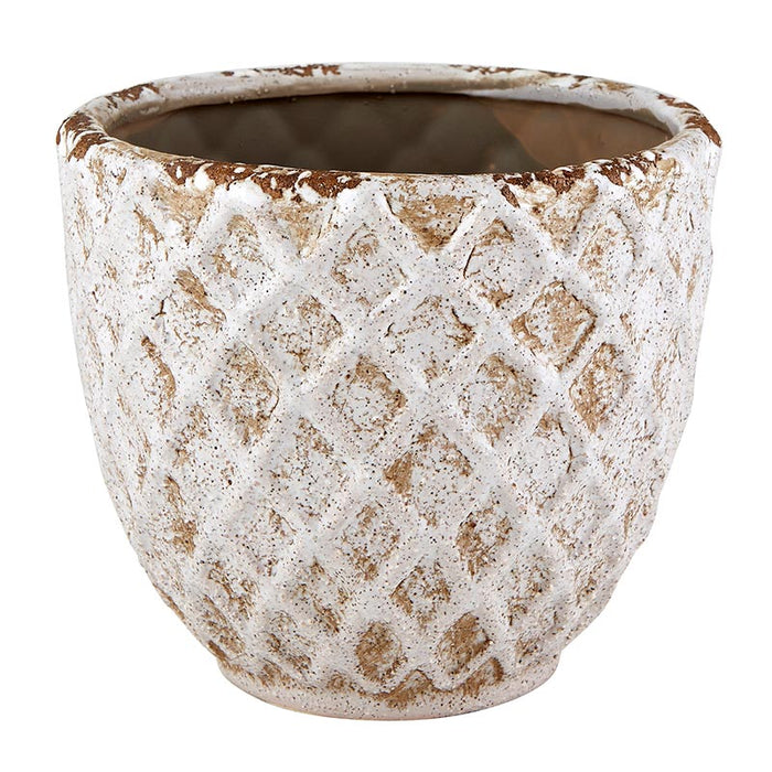 Diamond Pattern Pot - Size: Large, Large