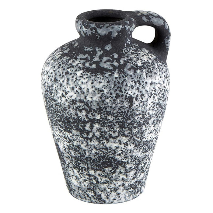 Black Vase With Handle - Size: Small