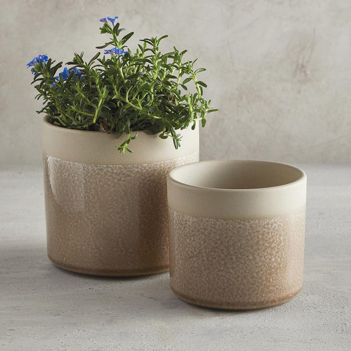 Beige Pot - Size: Large, Large