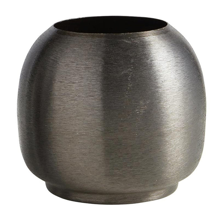 Brushed Black Vase - Size: Small