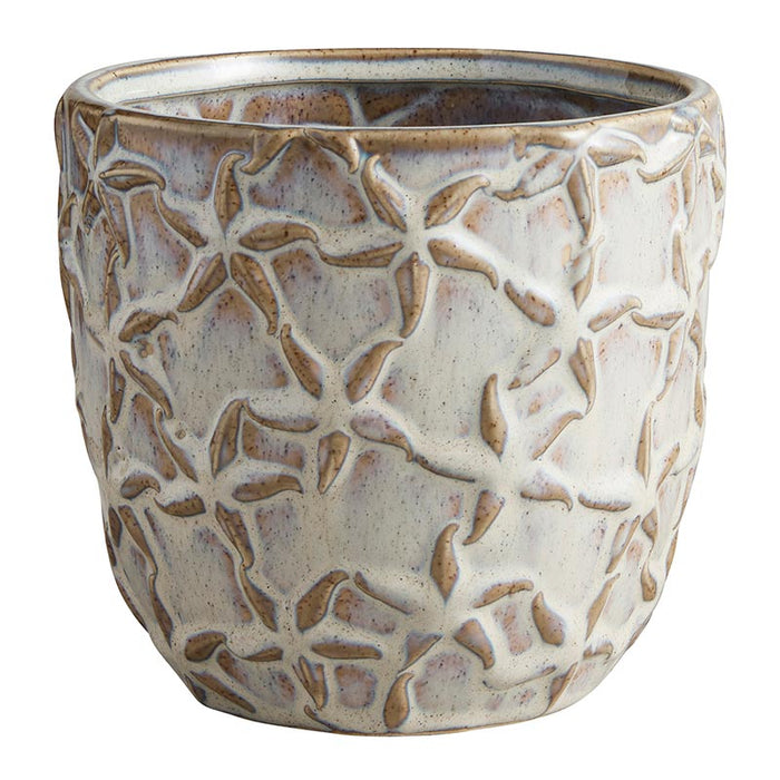 Starfish Embossed Planter - Size: Large, Large