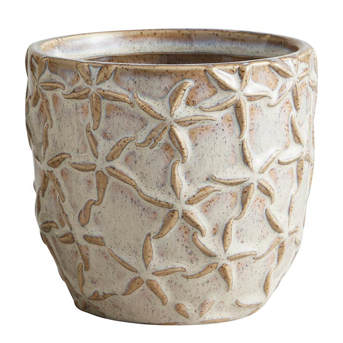 Starfish Embossed Planter - Size: Small