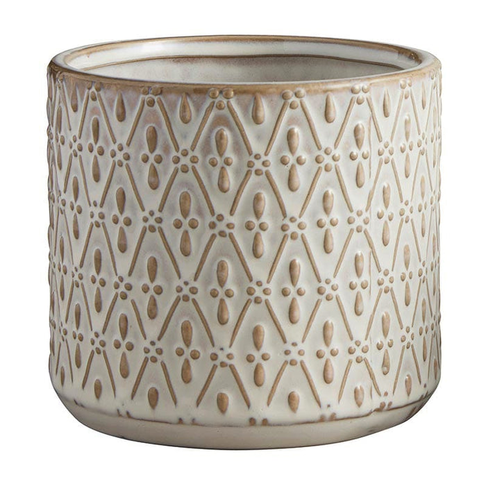 Pattern Embossed Pot - Size: Small