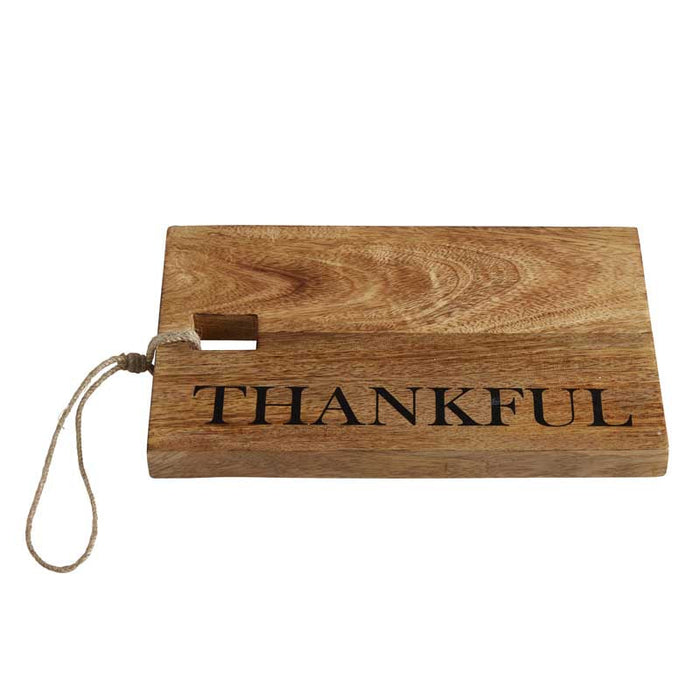 Wooden Chopping Board - Thankful