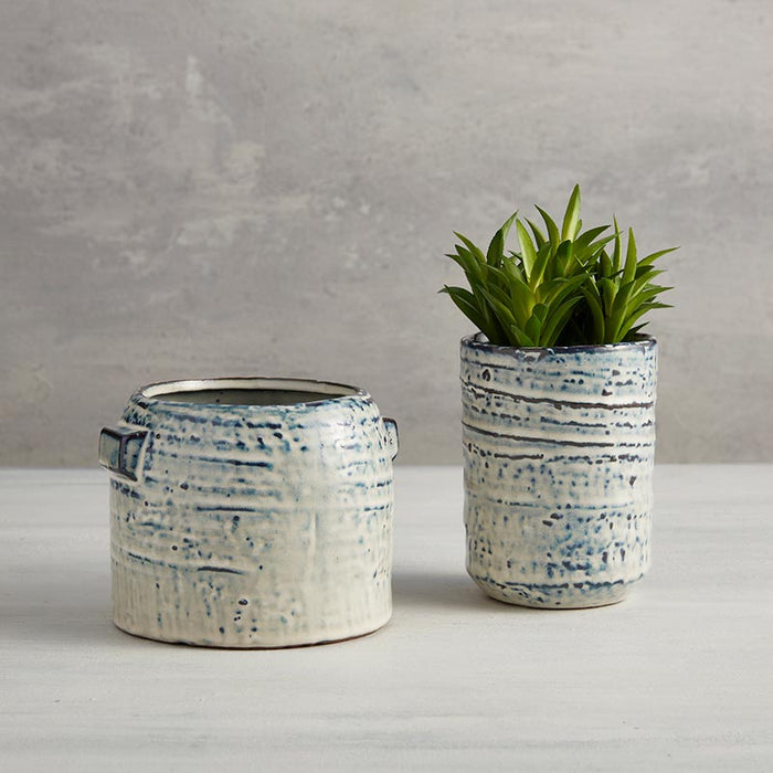 Vintage Blue Pot