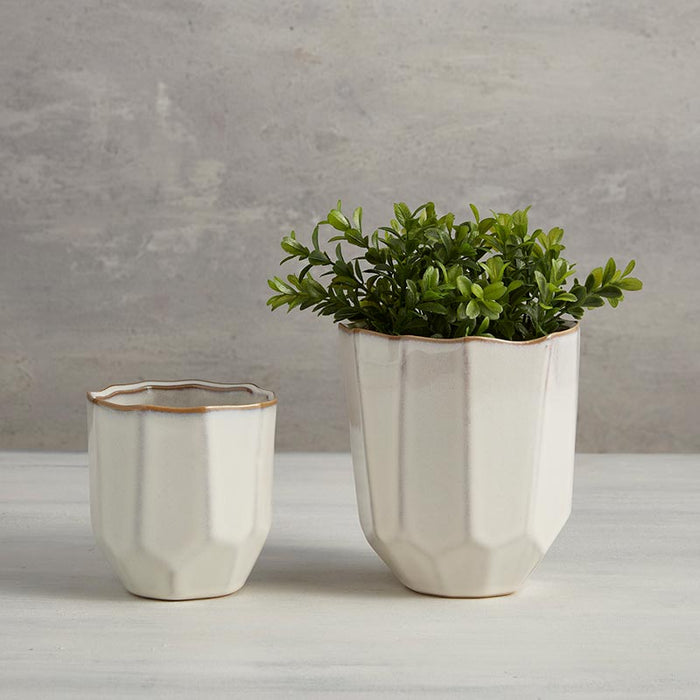 Classic White Pot - Size: Large, Large