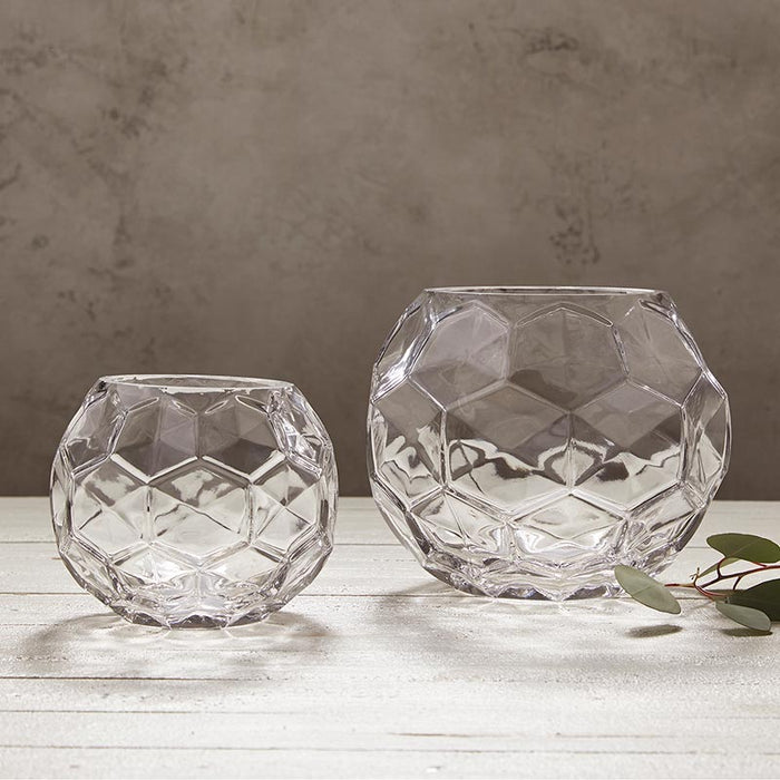 Bubble Glass Vase - Round Size: Small