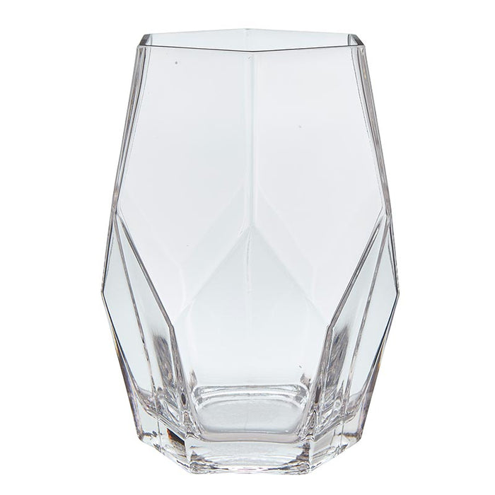 Glass Angled Vase - Size: Large, Large