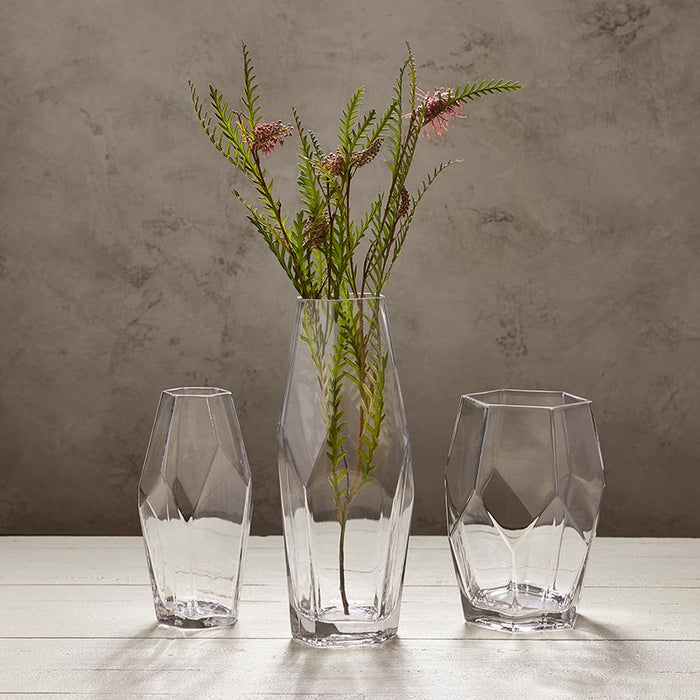 Glass Angled Vase - Size: Large, Large