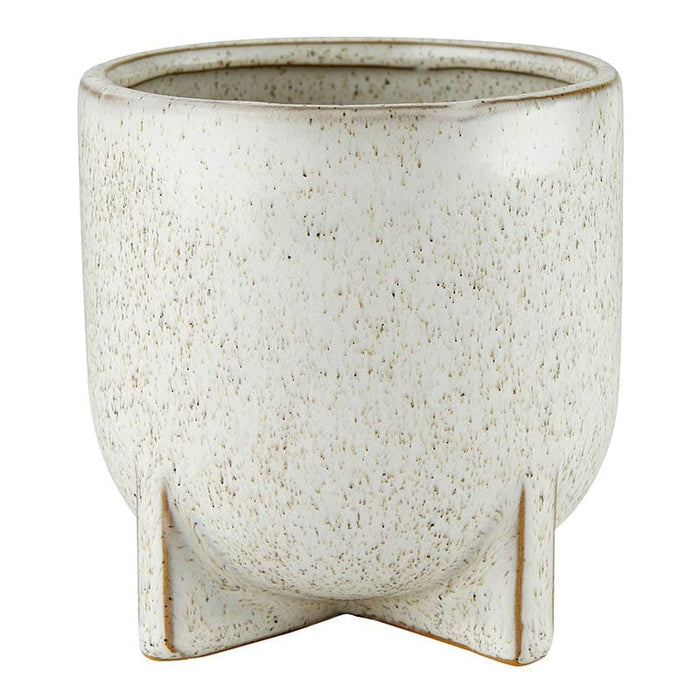 Footed Ceramic Pot Size: Medium