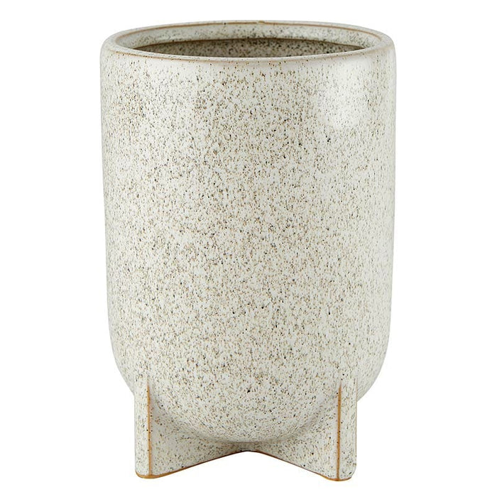 Footed Ceramic Pot Size: Large, Large