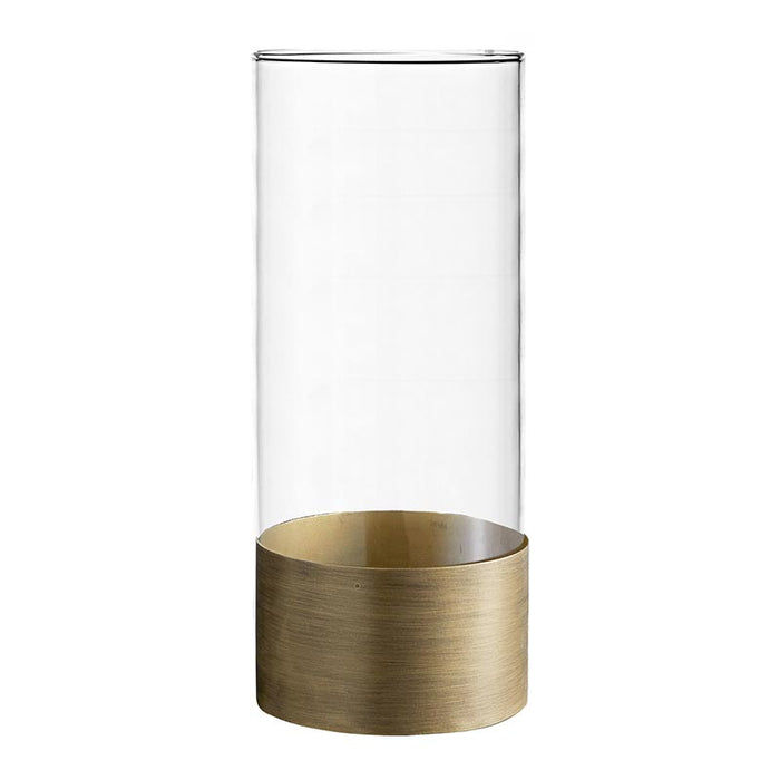 Brass Vase With Glass