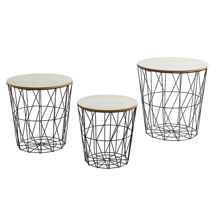 Wire Geo Tables - (Set Of 3)