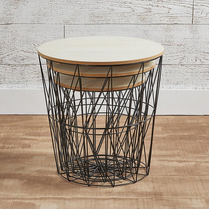 Wire Geo Tables - (Set Of 3)