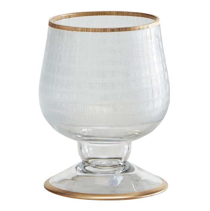 Vase Gold Rim - Clear