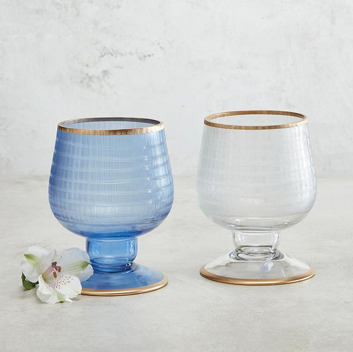 Vase Gold Rim - Clear