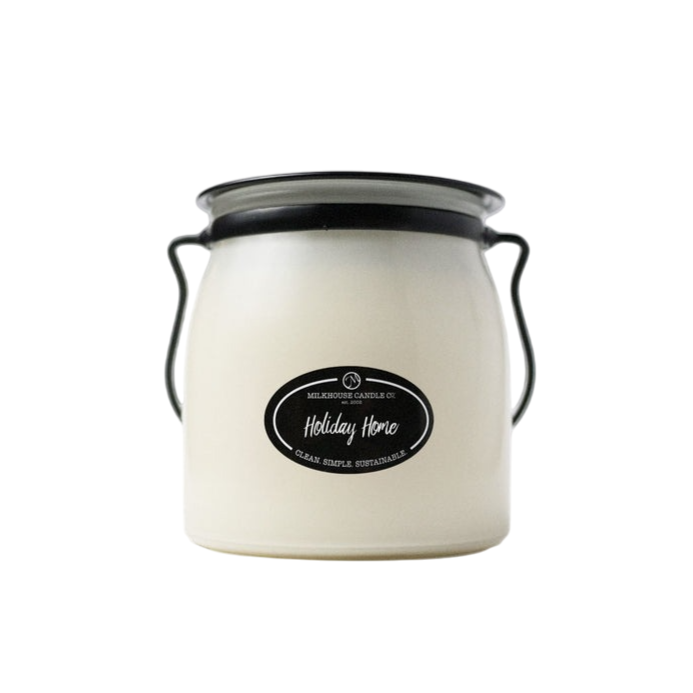 Butter Jar Candle Sml - Holiday Home