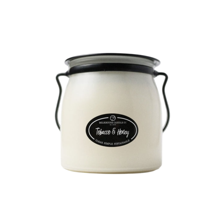 Butter Jar Candle Sml - Tobacco & Honey