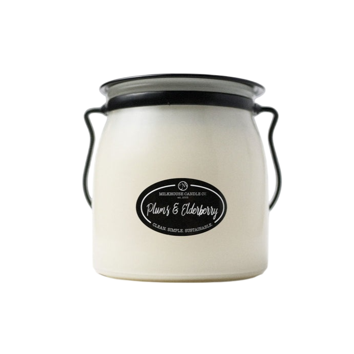 Butter Jar Candle Sml - Plums & Elderberry