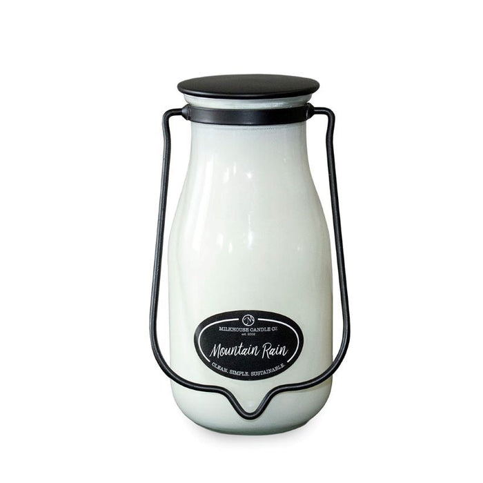 Milkbottle Candle, Small - Mountain Rain