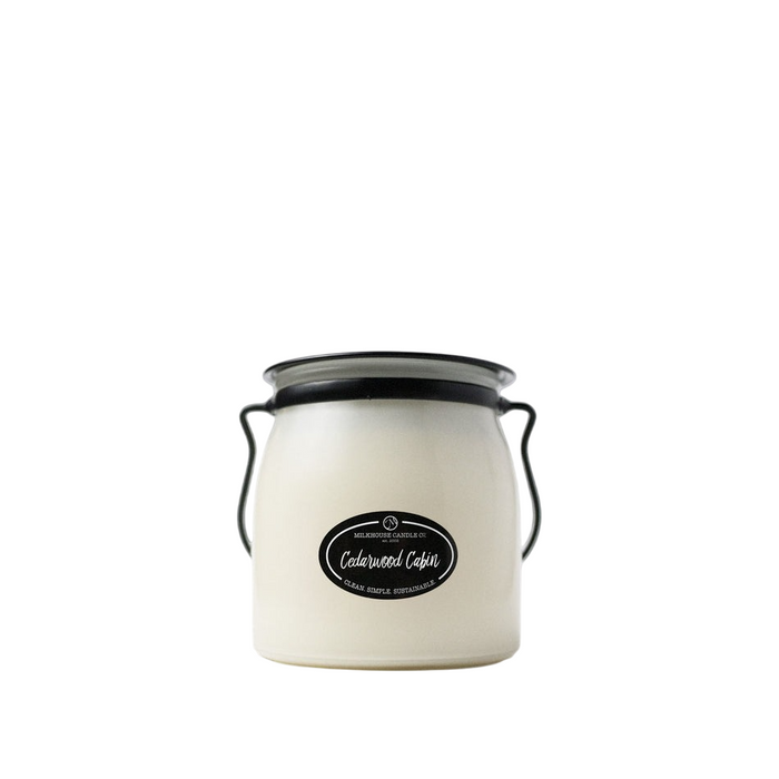 Butter Jar Candle Sml - Cedarwood Cabin