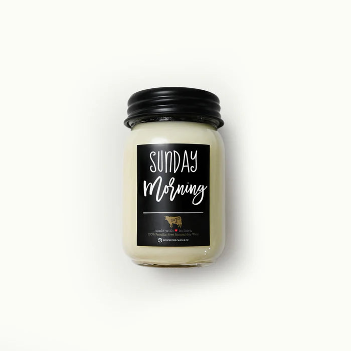 Farmhouse Mason Jar Candle - Sunday Morning