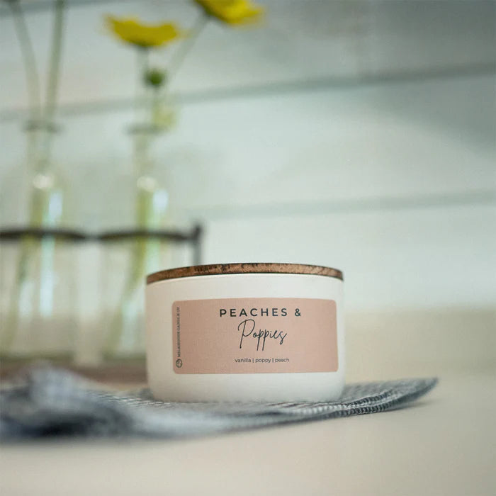 Signature Statement Candle - Peaches & Poppies