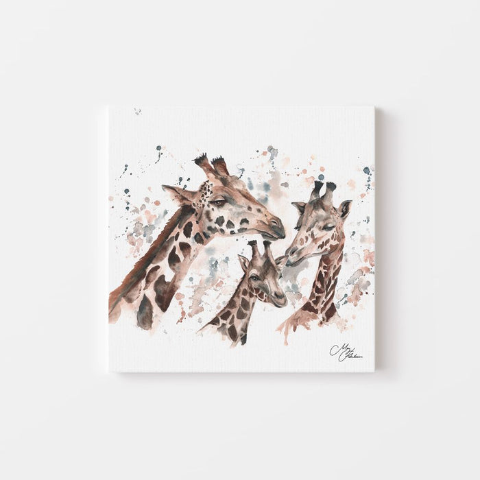 Giraffe Watercolour Canvas