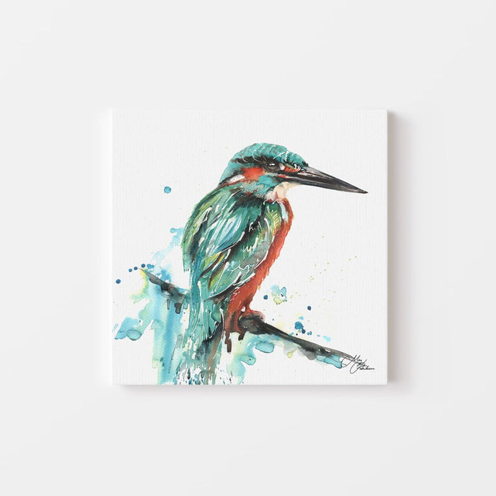 Kingfisher Watercolour Canvas