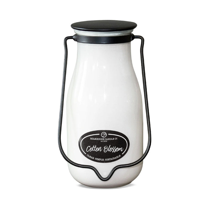 Milkbottle Candle, Large - Cotton Blossom