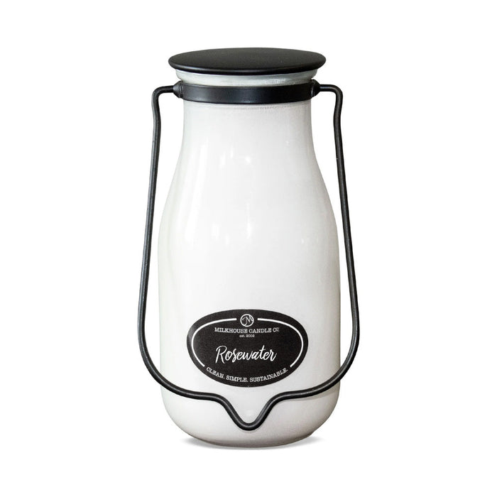 Milkbottle Candle, Large - Rosewater