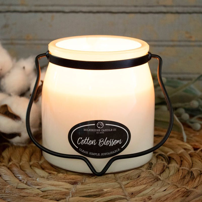 Butter Jar Candle, Small - Cotton Blossom